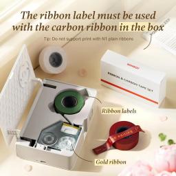 Impressora de Etiquetas Térmicas Niimbot N1 Mini B18 com Fita e Papéis PET para Joalherias, Cabos e Cosméticos - Image 2