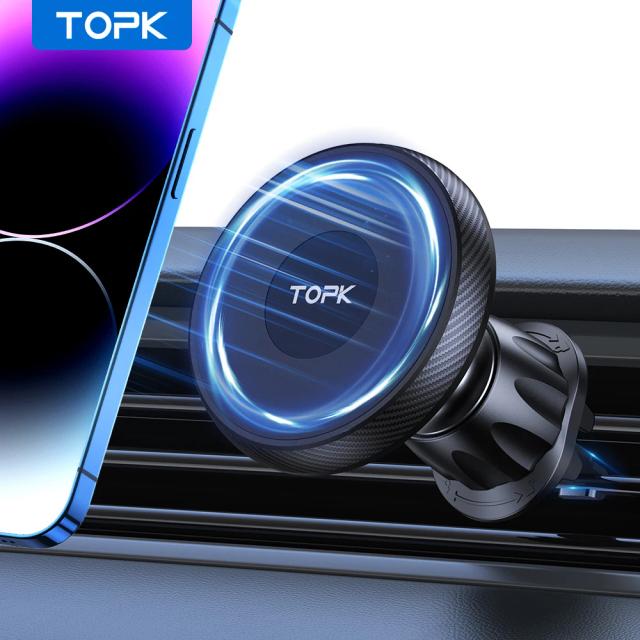 TOPK Suporte de Carro Magsafe Magnetismo Poderoso Premium 1 Unidade