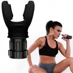 Dispositivo Respiratório de Silicone com Resistência Ajustável, Portátil, para Treinamento de Capacidade Pulmonar e Exercício Respiratório - Image 1