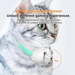 Coleira Laser Recarregável para Gatos, Brinquedo Interativo Automático com Infravermelho para Gatinhos, Alivia a Ansiedade, Suprimentos para Animais de Estimação - Image 5