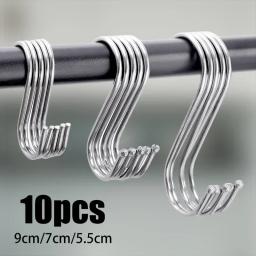 Ganchos de Aço Inoxidável Premium, Ganchos Multifuncionais para Roupas, Bolsas, Toalhas, Casas, Cozinhas e Banheiros 5pcs/10pcs - Image 3