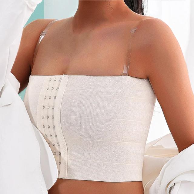 Shapewear Mulheres Compressão Peito Sutiã Binder Trans Top Respirável Curto Peito Regata