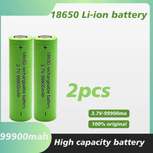 Bateria 18650 Recarregável Íon de Lítio 99900mAh 3.7V