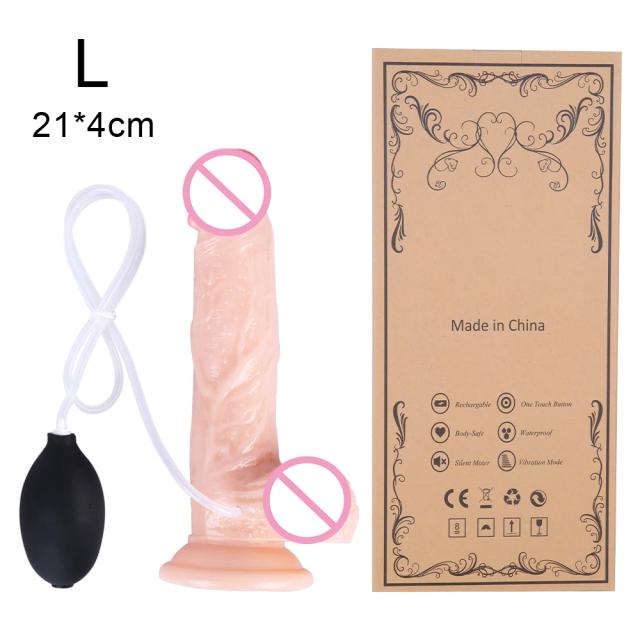 Vibrador Realista com Ejaculação Simulada - Silicone Premium - 1 Unidade