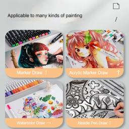 Papel de desenho artístico a5/a4, 120gsm, 20/50 peças, caneta marcadora, cor opaca para animação de desenho animado, pintura, arte, estudantes, suprimentos - Image 3