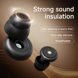 Máscara de Olhos 3D para Dormir - Alívio da Insônia, Bloqueio de Luz - Cobertura para os Olhos - Alça Ajustável, Com Protetores Auriculares com Cancelamento de Ruído - Image 5