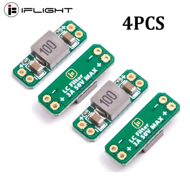 Módulo Filtro LC 3A 5-30V 4 Unidades Proteção Polaridade Reversa para Drone FPV