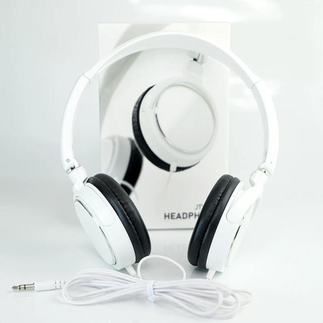 Fone de Ouvido Universal 3.5mm Estéreo Dobrável Portátil para Música e Jogos - 1.2m