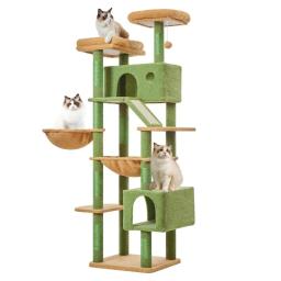 Quadro de escalada para gatos, árvore de gato integrada, grande estrutura de luxo para gatos, cápsula espacial, villa de sisal para gatos - Image 1