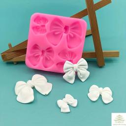 Molde de Silicone em Forma de Laço, 1 peça, Flexível e Reutilizável para Decoração de Chocolate, Fondant, Bolos e Cupcakes - Image 5