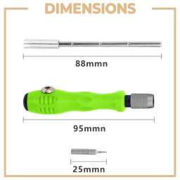 Mini juego de destornilladores de precisión 32 en 1, puntas Phillips magnéticas, Kit de herramientas de reparación manual multifuncional para teléfono, reloj, gafas, PC - Image 6