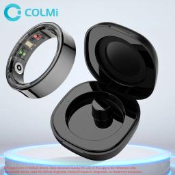 2024 COLMI R09 Anel inteligente para homens e mulheres, monitoramento de frequência cardíaca e oxigênio no sangue, 5ATM e IP68 à prova d'água para Android iOS - Image 1