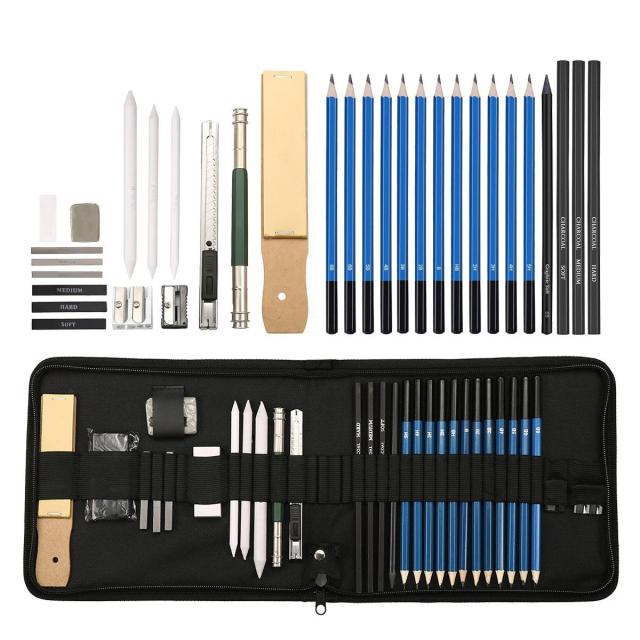 Bview Art Conjunto de Lápis de Esboço Profissional 32 Peças
