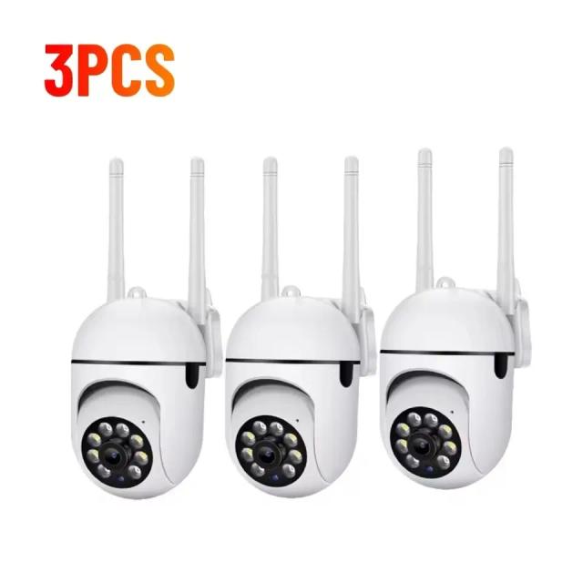 Câmera Wi-Fi 5MP PTZ Vigilância Segurança 2 Antenas