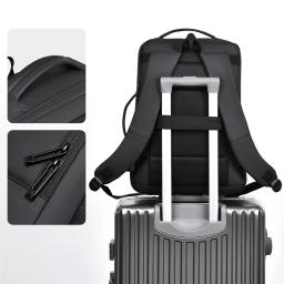 Nova mochila de viagem expansível de alta capacidade para homens e mulheres, mochila de deslocamento simples, bolsa de computador, mochila de negócios - Image 5