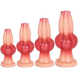 Dildo Realista Gigante em Forma de Cão, Plug Anal para Estimulação Vaginal, Brinquedo Sexual para Masturbação Feminina, Plug Anal Grande, Vários Tamanhos, Pênis de Cão Monstro - Image 1