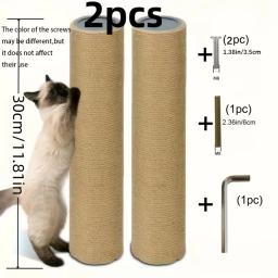 Peças de Reposição para Árvore de Escalada para Gatos DIY |   Postes de Arranhar em Corda de Sisal e Pilares de Tubo de Papelão Rígido |   Brinquedos para Gatos de Estimação - Image 1