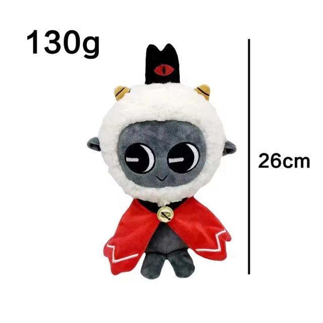 Novo Produto: Brinquedos de Pelúcia Kawaii de Cordeiro de 26CM, Boneco de Pelúcia Cult of the Lamb, Animal de Pelúcia Macio, Bonecos de Jogo para Crianças
