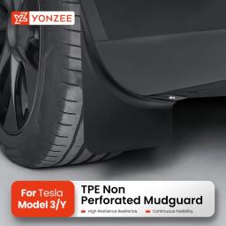 Para Tesla Model 3 Highland e Model Y Juniper 2021-2026: Acessórios Automotivos - Para-lamas Dianteiros e Traseiros em TPE Dedicados - Image 1