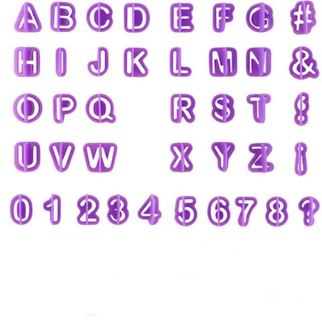 Kit de Carimbos de Letras Alfanuméricas para Cerâmica e Polímero - Ferramenta de Gravação DIY