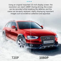 1080p carro dvr traço cam para carros câmera hd gravador de vídeo para veículos dvrs monitor visão noturna câmera do veículo estacionamento - Image 5