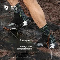 F1001 esportes ao ar livre unissex alta corrida trilha polainas capa protetora à prova de areia para triathlon maratona caminhadas reflexivo - Image 2