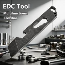Ferramenta Multifuncional EDC Pry Bar |   Bastão de Sobrevivência em Aço Inoxidável com Chave de Fenda e Abridor |   Ferramenta de Chave Inglesa Portátil para Uso Externo - Image 1