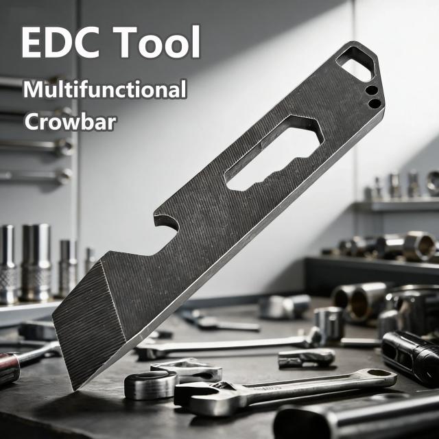 Ferramenta Multifuncional EDC Pry Bar Aço Inoxidável 7 em 1