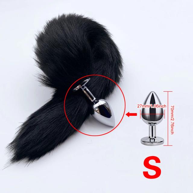 Plug Anal Cauda de Raposa com Vibrador - Brinquedo Adulto para Casal