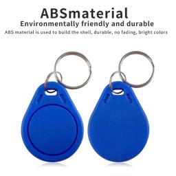 10/50/100 peças 13.56mhz rfid keykobs somente leitura s50 proximidade ic cartão inteligente token tag chave fobs para sistema de controle de acesso - Image 5