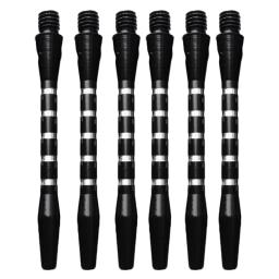 Dardos médios de alumínio, 6 pcs/set, haste do metal, 4mm, linha misturada da cor, grades, jogando acessórios - Image 6