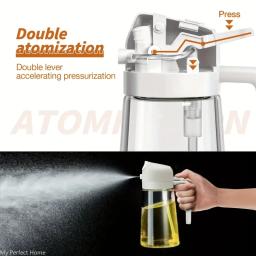Spray de Óleo de Cozinha 2 em 1 de 500ml, Garrafa de Spray de Azeite para Dispensar Óleo, Ferramenta de Cozinha para Churrasco, Assar, Pic-nic - Image 2