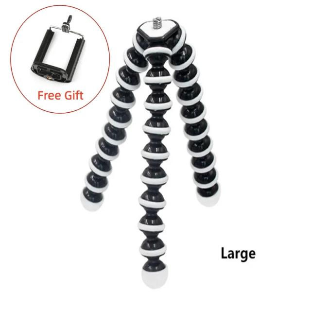 Suporte Flexível Octopus RP01-E Gorillapod para Câmera de Celular - Mini Tripé de Mesa