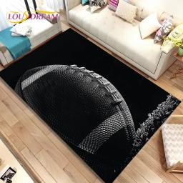 Rugby campo de futebol americano área tapete, tapete para sala de estar quarto sofá capacho decoração, crianças jogar tapete antiderrapante - Image 1