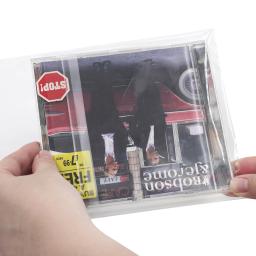 100 mangas externas transparentes e resseláveis para CD de 4 mil para conjunto de CD / 2 discos de 5 '', caixas de joias - Image 6