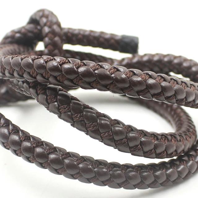 Regelin pulseira de couro sintético 2 metros 8mm, redonda, trançada, descobertas, corda de couro pu, corda, faça você mesmo, fabricação de pulseiras