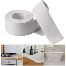 1 rolo de tiras de vedação de vaso sanitário à prova d'água e à prova de mofo, fitas de vedação autoadesivas para cozinha e banheiro, fita à prova d'água para banheiro - Image 6