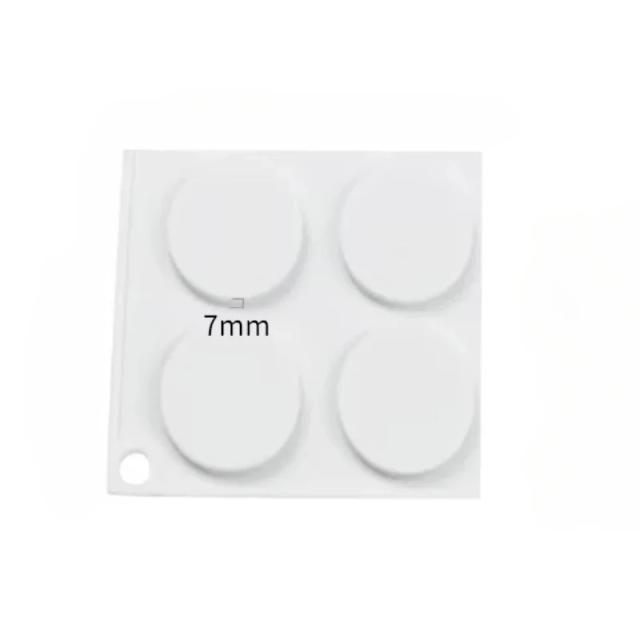 Molde de Silicone Redondo para Selo de Cera e Artesanato DIY - 1 Peça