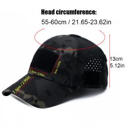 Boné de beisebol camuflado unissex, chapéu de proteção solar respirável para caça, caminhadas, corrida, pesca, acampamento - Image 6
