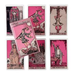Jogo de cartas de tarô rosa rider para iniciantes, baralho de adivinhação, versões em inglês, edição oracle, jogo de mesa para festa - Image 6