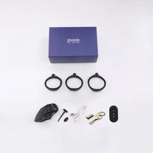 Bsdm gaiola de choque elétrico com controle remoto sem fio, castidade masculina, anel de bloqueio eletricamente estimulado, gaiola peniana, brinquedos sexuais adultos