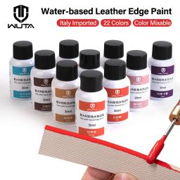 Wuta 30ml profissional borda de couro pintura tintura a óleo borda vestir cor casacos acabamento de couro suprimentos diy artesanato bordas de sapato de couro - Image 1