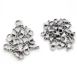 30 pçs/lote 12*7mm 10*5mm aço inoxidável banhado a ouro lagosta fecho ganchos para colar & pulseira corrente diy moda jóias descobertas - Image 5