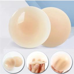 1 par reutilizável pétalas de mama capa de mamilo invisível pétala adesivo sem alças sem costas vara no sutiã silicone remendo de mama - Image 1