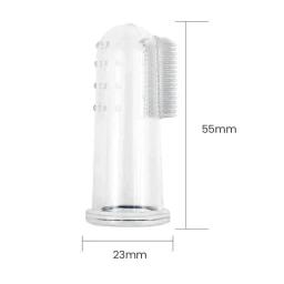 5 pçs super macio pet dedo escova de dentes cão escova mau hálito tártaro ferramenta cuidados com os dentes cão suprimentos para animais de estimação cepillo para perro - Image 2