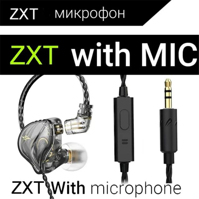 QKZ AK3 Fone de Ouvido com Microfone Alta Fidelidade 1.25M