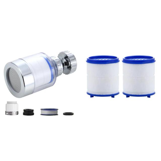 Filtro Purificador de Torneira para Uso Doméstico - Remoção de Cloro e Metais Pesados - Rotação 360°