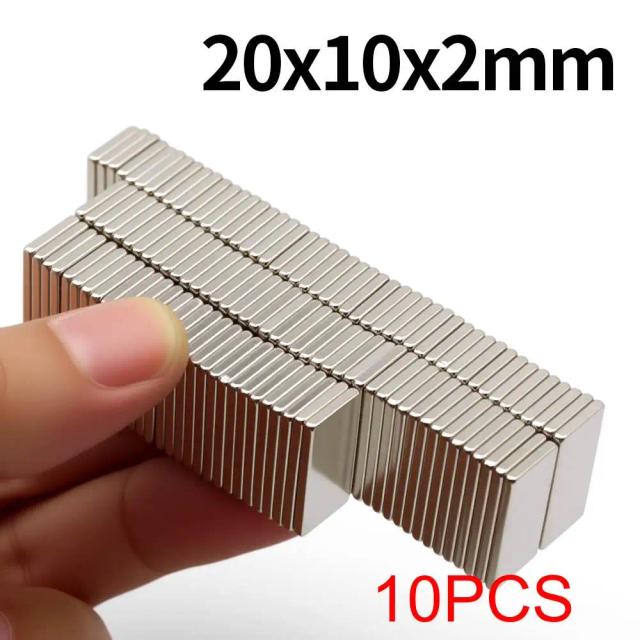 Ímã de Neodímio Bloco Super Forte 20x10x2mm N35