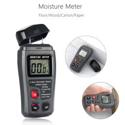 Novo medidor digital de umidade de madeira profissional testador úmido de madeira higrômetro portátil detector de madeira emt01 com display lcd hd - Image 3