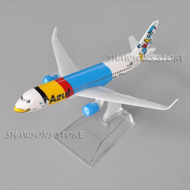 A320 Azul Brazilian Airlines Modelo de Avião em Metal Diecast Réplica 16cm